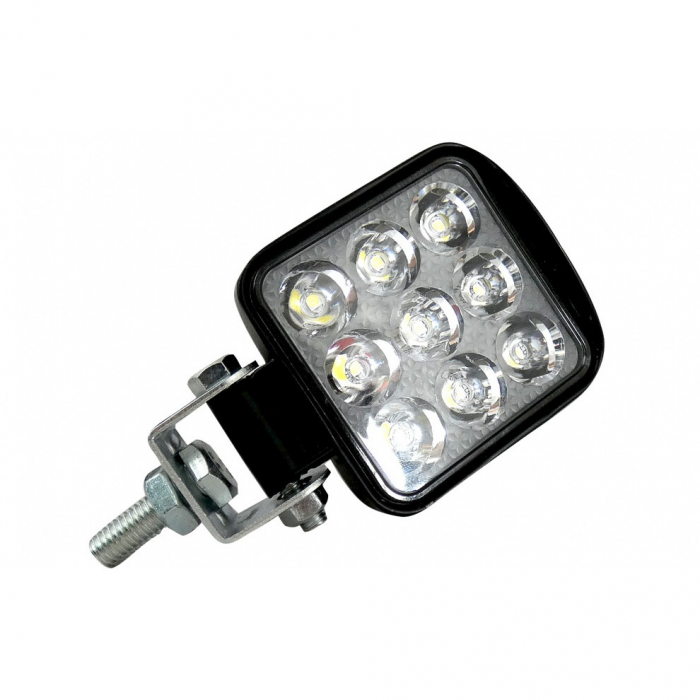 Set 2 LED Mini Proiectore  27W , 6x6 cm , 12/24V , Lumina Alba 6500K [5]