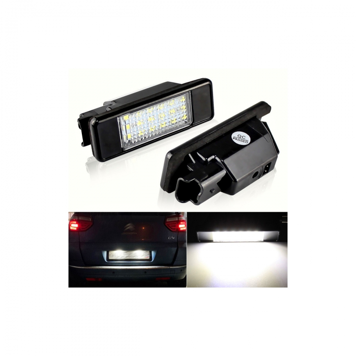 Set 2 LED numar compatibil Citroen, Peugeot [1]
