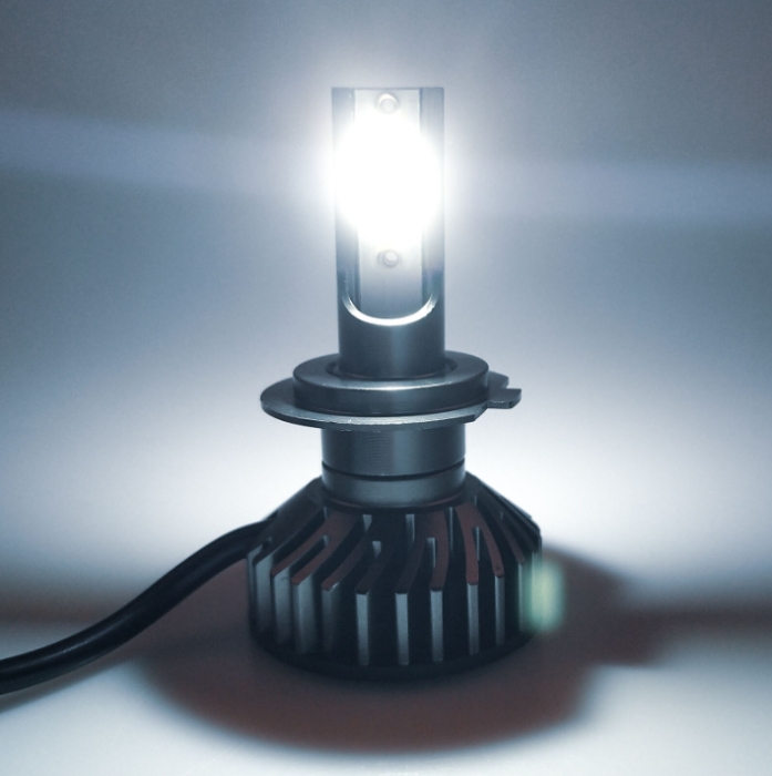 Set 2 Mini Becuri LED  H4 X4 12V 50W 12000lm Mono LED +300% [3]