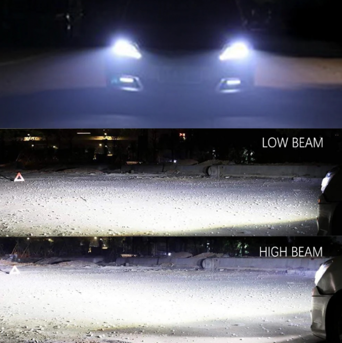 Set 2 Mini Becuri LED  H4 X4 12V 50W 12000lm Mono LED +300% [4]