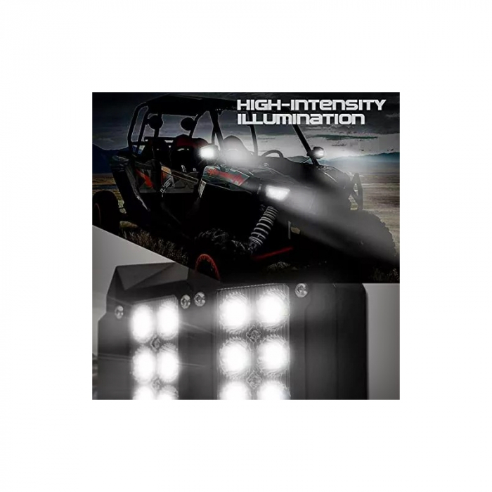 Set 2 oglinzi universale compatibile UTV sau Maverick X3 cu proiectoare [7]