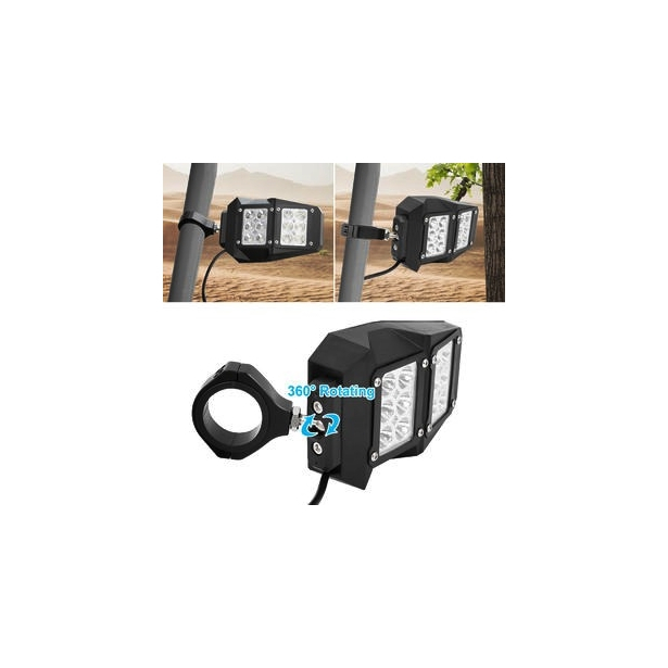 Set 2 oglinzi universale compatibile UTV sau Maverick X3 cu proiectoare [9]