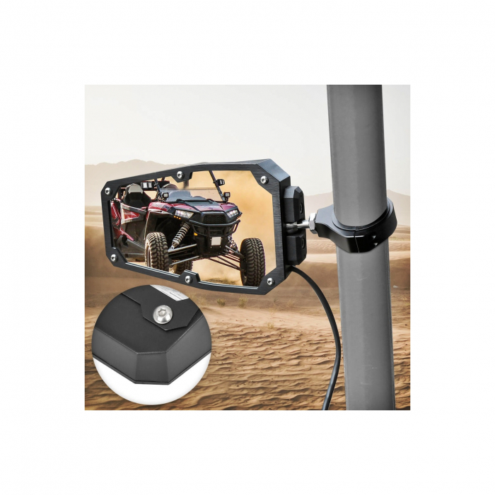 Set 2 oglinzi universale compatibile UTV sau Maverick X3 cu proiectoare [8]