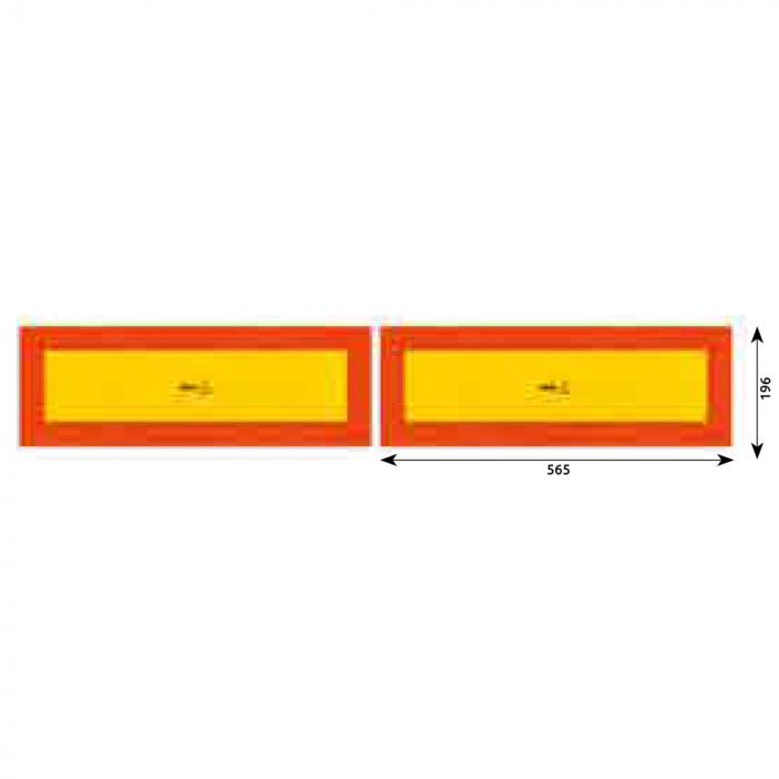 Set 2 Placute Reflectorizante 565X196Mm Aluminiu [1]