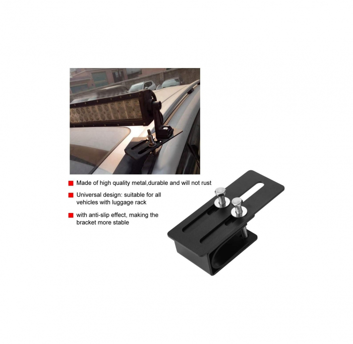 Set 2 suporti proiectoare LED BAR universal pentru prindere de bare longitudinale [2]