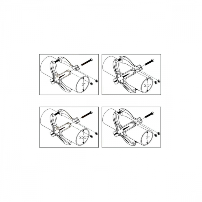 Set 2 suporti proiectoare LED universal pentru prindere de rollbar sau bullbar [4]
