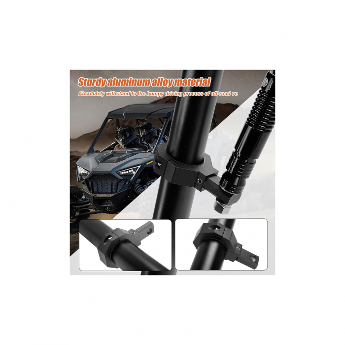 Set 2 suporti proiectoare LED universal pentru prindere de rollbar sau bullbar [7]