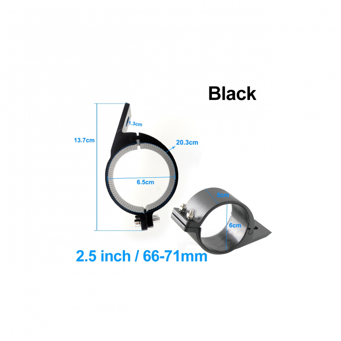 Set 2 suporti proiectoare LED universal pentru prindere de rollbar sau bullbar Diametru: 6.35 cm-2,5 inch [5]