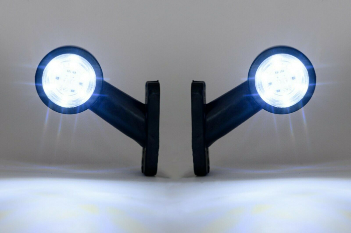 Set Lampi Laterale LED Flexzon,7.5cm, Pentru Gabarit 12v - 24v, Rosu, Alb [5]