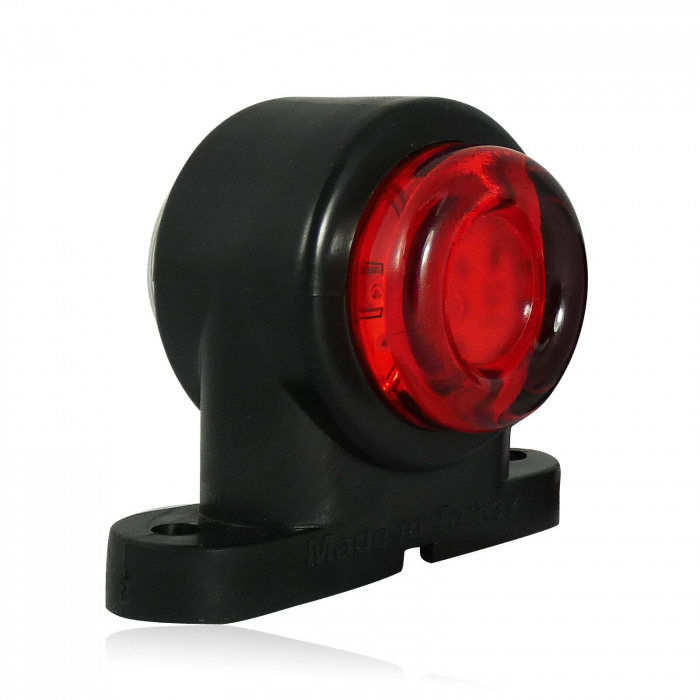 Set 2 Lampi Laterale LED , Mini, 5.5cm, 12v - 24v, Rosu si Alb, Pentru Remorca, Camion [7]