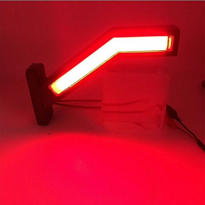 Set Lampi Gabarit, Stanga si Dreapta, LED, Neon Efect, Lumina Dinamica, 3 Functii, 12-24V, 22cm [11]