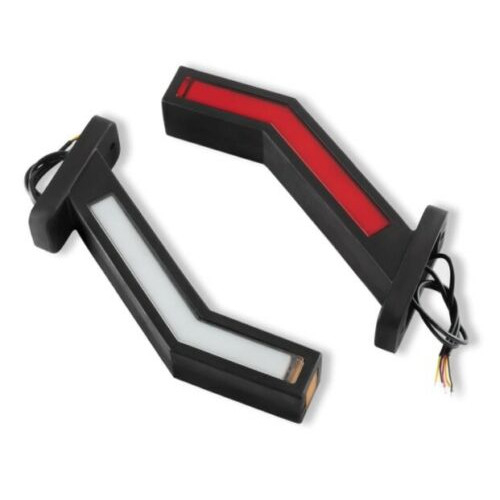 Set Lampi Gabarit, Stanga si Dreapta, LED, Neon Efect, Lumina Dinamica, 3 Functii, 12-24V, 22cm [6]