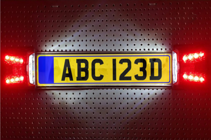 Set Lampi LED numar  8 Leduri Rosu Pentru Gabarit , 12v-24v [3]