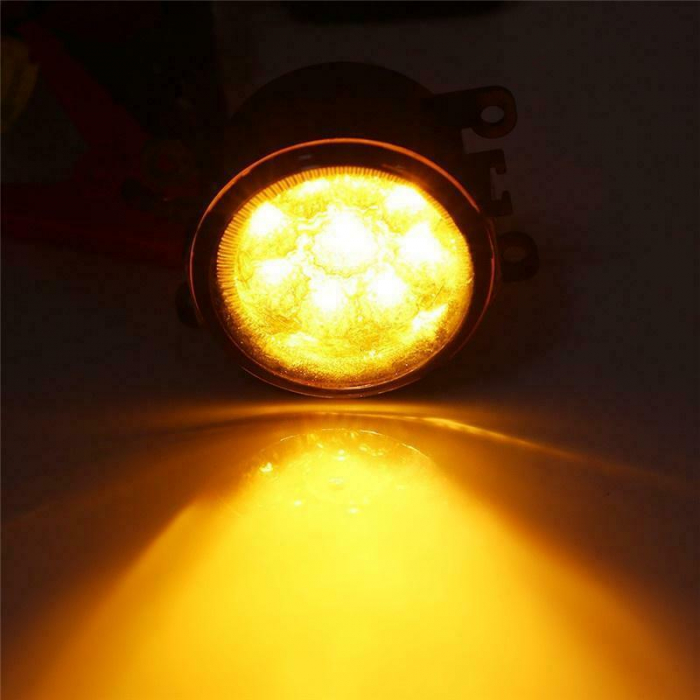 Set 2 Proiectoare de Ceata Galbenе Becuri H11, Dedicata Dacia, Ford, Opel, Renault, Citroen [6]