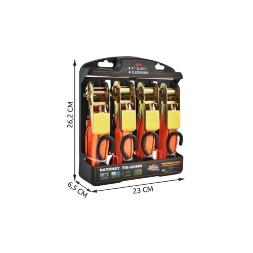 Set 4 chinghi de fixare - ancorare, rezistenta maxima 600-700 kg, [2]