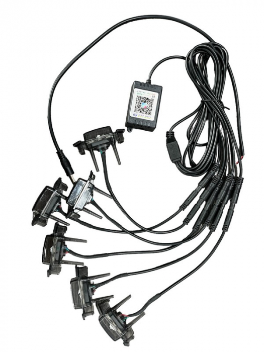 Set 6 lampi cu LED RGB 12V control prin aplicatie telefon. Diverse jocuri de lumini sau lumina continua [2]