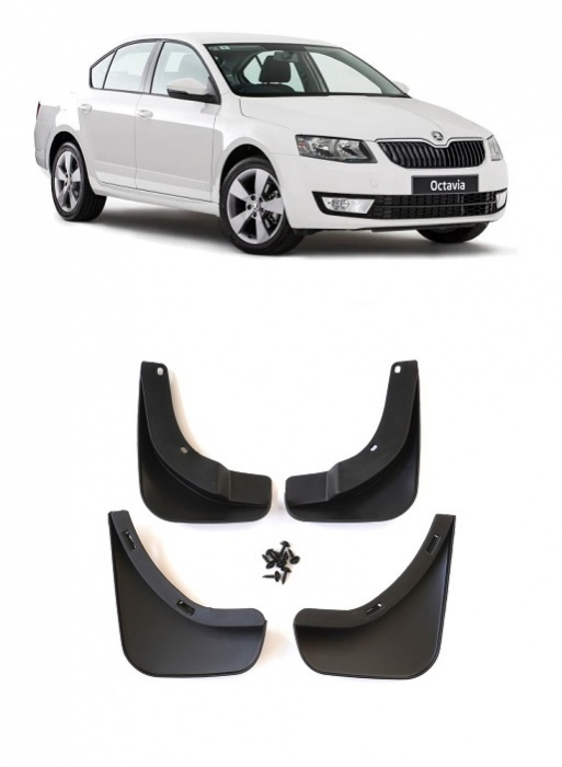 Set  Aparatori Noroi dedicate Skoda Octavia (2007-2013) Sedan 4 Buc [1]
