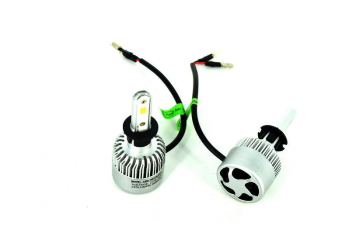 Set Bec H3 cu LED S2 chip led Korea 40W - 4800 lumen 6000k Voltaj: 12-24V [2]