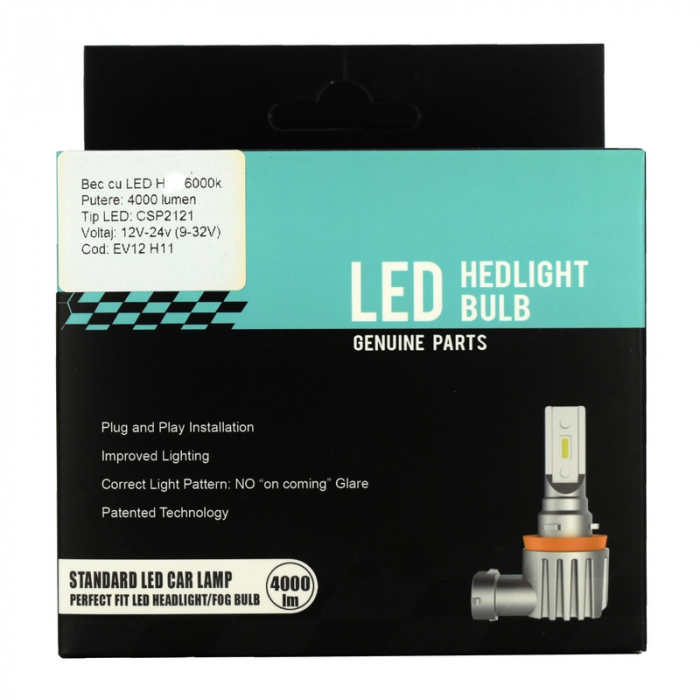 Set Becuri P13 cu LED CSP2121 4000 lumen 6000k  12-24V [2]