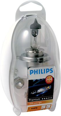 Set Becuri Auto De Rezerva H4 Philips Easykit 12V [1]