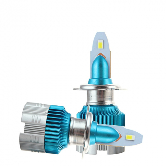 Set becuri H7 Led 12-24V 6500K Alb Rece 80W 8.000LM [1]