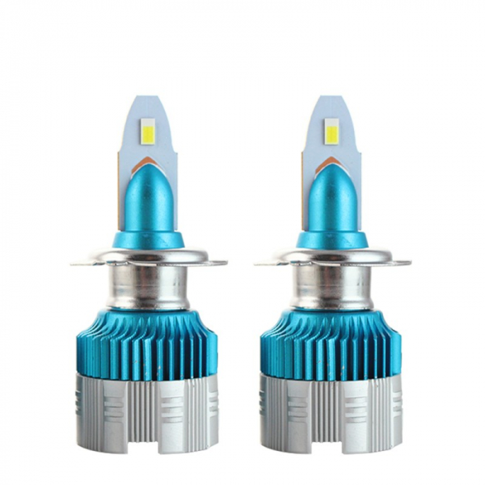 Set becuri H7 Led 12-24V 6500K Alb Rece 80W 8.000LM [4]