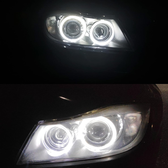 Set becuri  LED Angel Eyes, 12V pentru BMW E90 E91 cu Canbus [5]