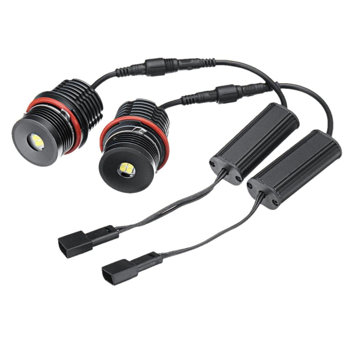 Set becuri LED Angel Eyes pentru BMW - CANBUS, lumina alba rece, Plug & Play [9]