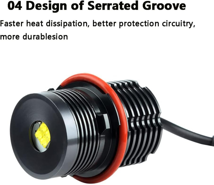 Set becuri LED Angel Eyes pentru BMW - CANBUS, lumina alba rece, Plug & Play [6]