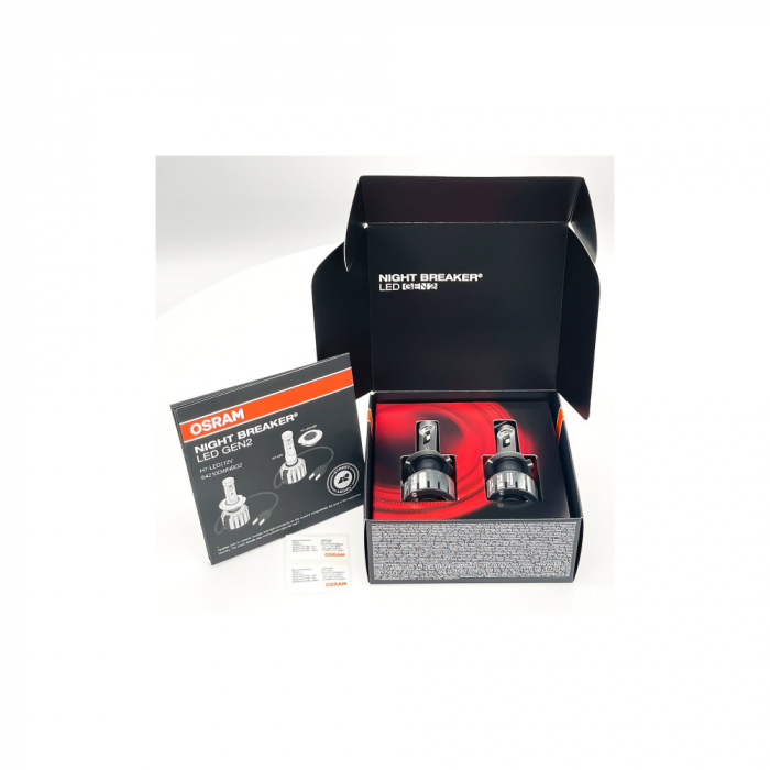 Set becuri LED H7 Night Breaker Omologat RAR ,Gen 2+ 230% Pro 12V,16W [2]