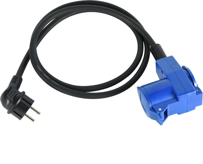 Set cabluri alimentare camping CEE - adaptor CEE la Schuko + cablu prelungitor 15 m, 230 V, 16 A [9]