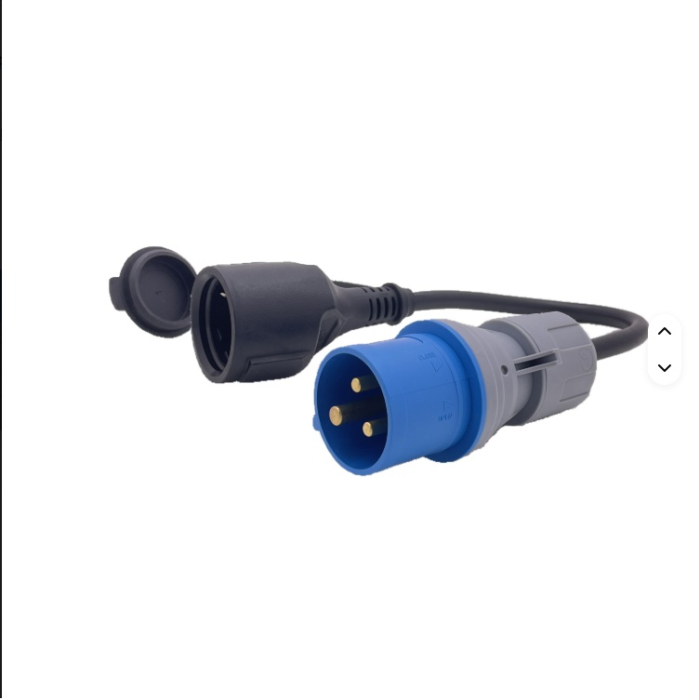 Set cabluri alimentare camping CEE - adaptor CEE la Schuko + cablu prelungitor 15 m, 230 V, 16 A [2]