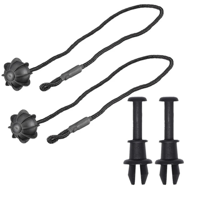 Set complet clipsuri + franghie pentru snurul politei portbagajului - compatibil Audi, VW, Seat, Skoda OEM 1M6867574A [2]