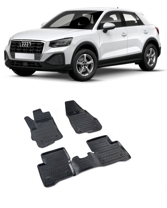 Set covorase auto cauciuc tip tavita  Audi Q2 (2017-2019) [1]