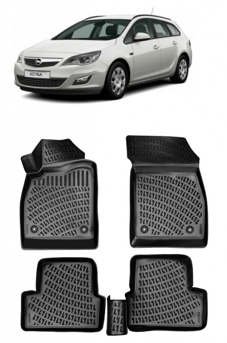 Set Covorase Auto Cauciuc dedicate Opel Astra J (2009-2015) [1]