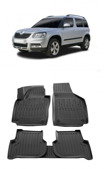 Set Covorase Auto Cauciuc Umbrella Pentru Skoda Yeti (2009-2017)  [1]