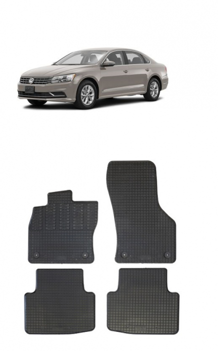 Set Covorase Auto Cauciuc dedicate Vw Passat B7 (2010-2015) [1]