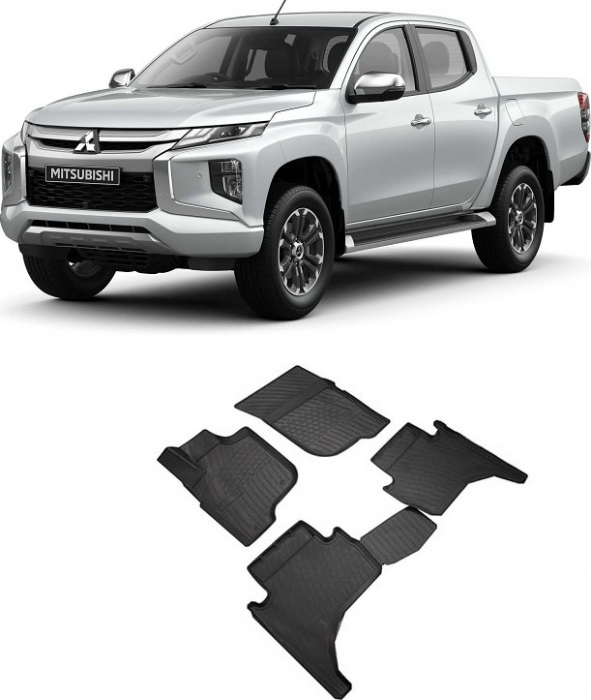 Set covorase auto cauciuc FIT MITSUBISHI L200 3D (2010 - 2014) [3]