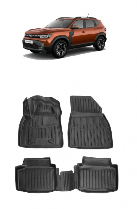 Set covorase auto cauciuc  dedicate DACIA DUSTER 2WD (2024-2025) [1]