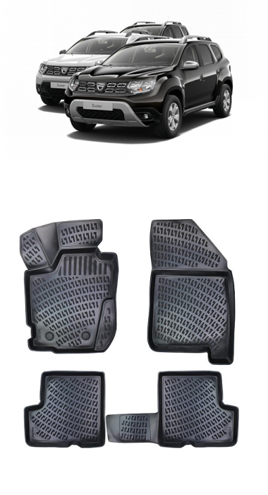 Set Covorase Auto Cauciuc Umbrella Pentru Dacia Duster 4X4 2018-2022 [1]