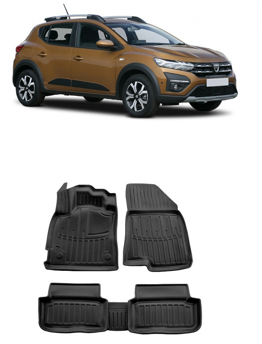 SET COVORASE AUTO CAUCIUC DACIA SANDERO STEPWAY III (PRESTIGE) (2020-2025) [1]