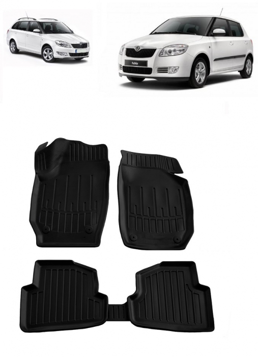 Set Covorase Auto Cauciuc Umbrella Pentru Skoda Fabia  (5J) (2007-2014) [1]