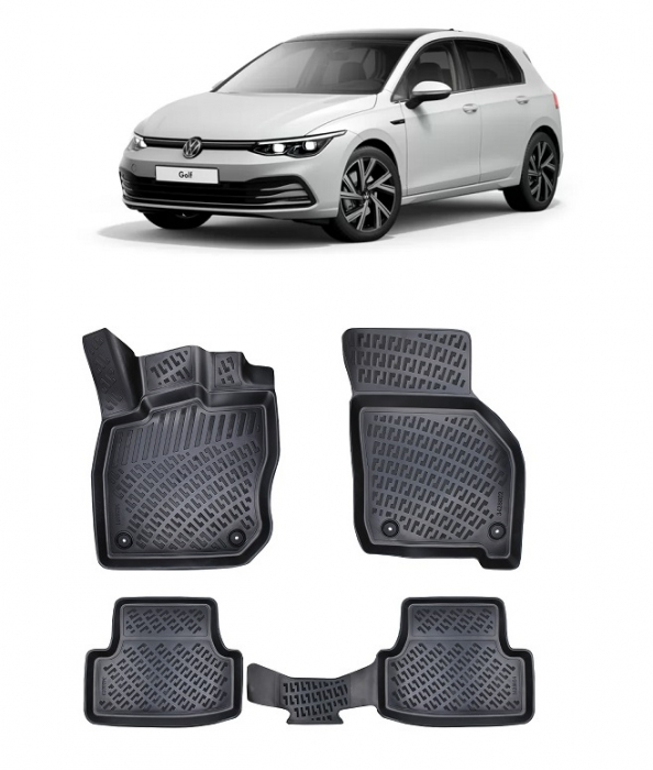 Set Covorase Auto Cauciuc Volkswagen Golf 8 Cutie Manuala (2019-2022) [1]