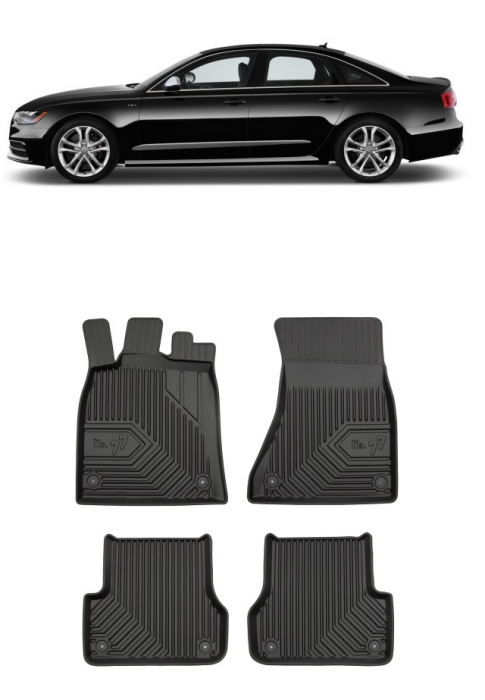 Set Covorase Auto din cauciuc Tavita Premium 3D Audi A6 (2011-1018) [1]
