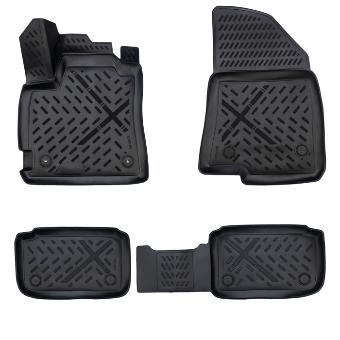 Set covorase auto din cauciuc tip tavita 3D dedicate Dacia Logan III 2020-2025 [1]