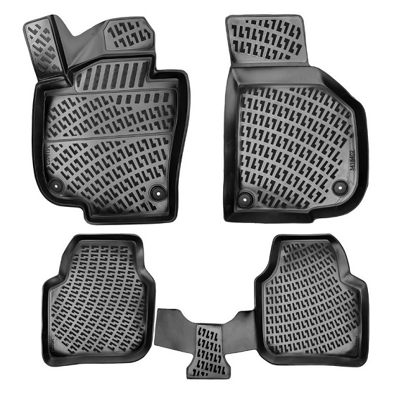 Set covorase auto din cauciuc tip tavita SKODA SUPERB III 3D (2015-2019) [2]