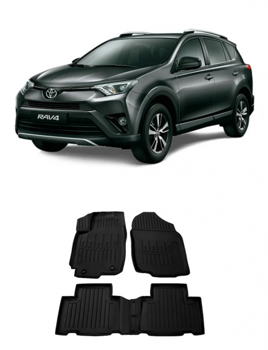 Set covorase auto din cauciuc tip tavita Toyota RAV4 IV (XA40) (2013-2019) - 5 PCS [1]