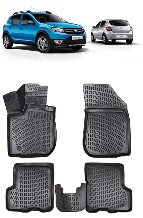 Set Covorase cauciuc stil tavita DACIA SANDERO/Stepway  (2012-2020) [1]