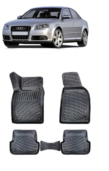 Set covorase cauciuc tip tavita Audi A4 B7  (2004-2008) [1]