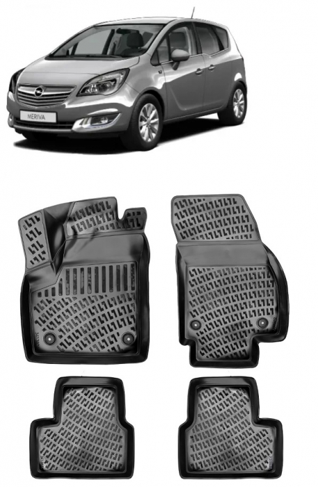 Set covorase cauciuc tip tavita Opel Meriva 2011-2017 [1]